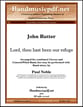 Lord, thou hast been our refuge Concert Band sheet music cover